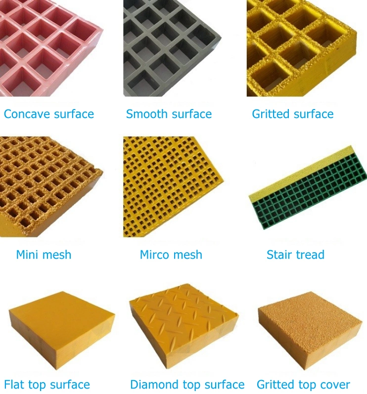 Non Slip Ortho Moulded FRP GRP Fibreglass Grating Panel