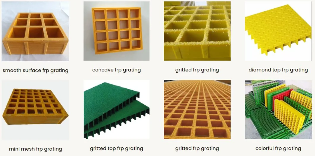 Moulded Fiberglass Reinforced Plastic Fiberglass Grating for Garden Sidewalk FRP Grating Fiberglass Grating