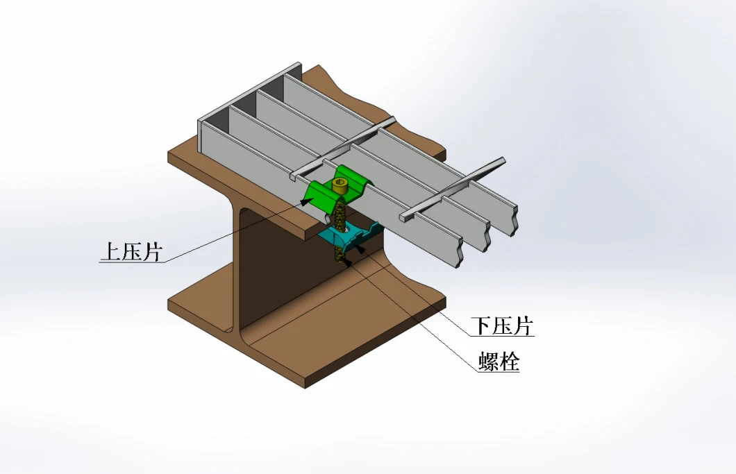 Galvanized Steel Grating Clips for Steel Grating Installation on Platform