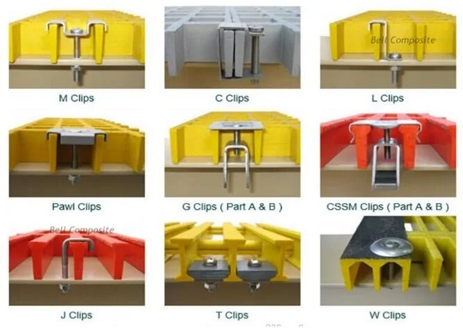 Stainless Steel Fastening Clips for FRP and Steel Grating