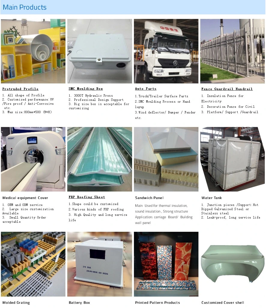 Heavy Duty GRP FRP Fiberglass Moulded Grating Panels