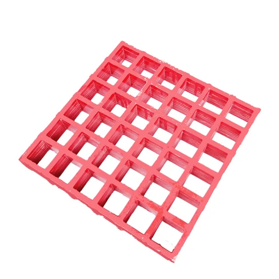 Materiale da costruzione Grate in FRP personalizzate da 38*38 mm Grate in fibra di vetro antiscivolo